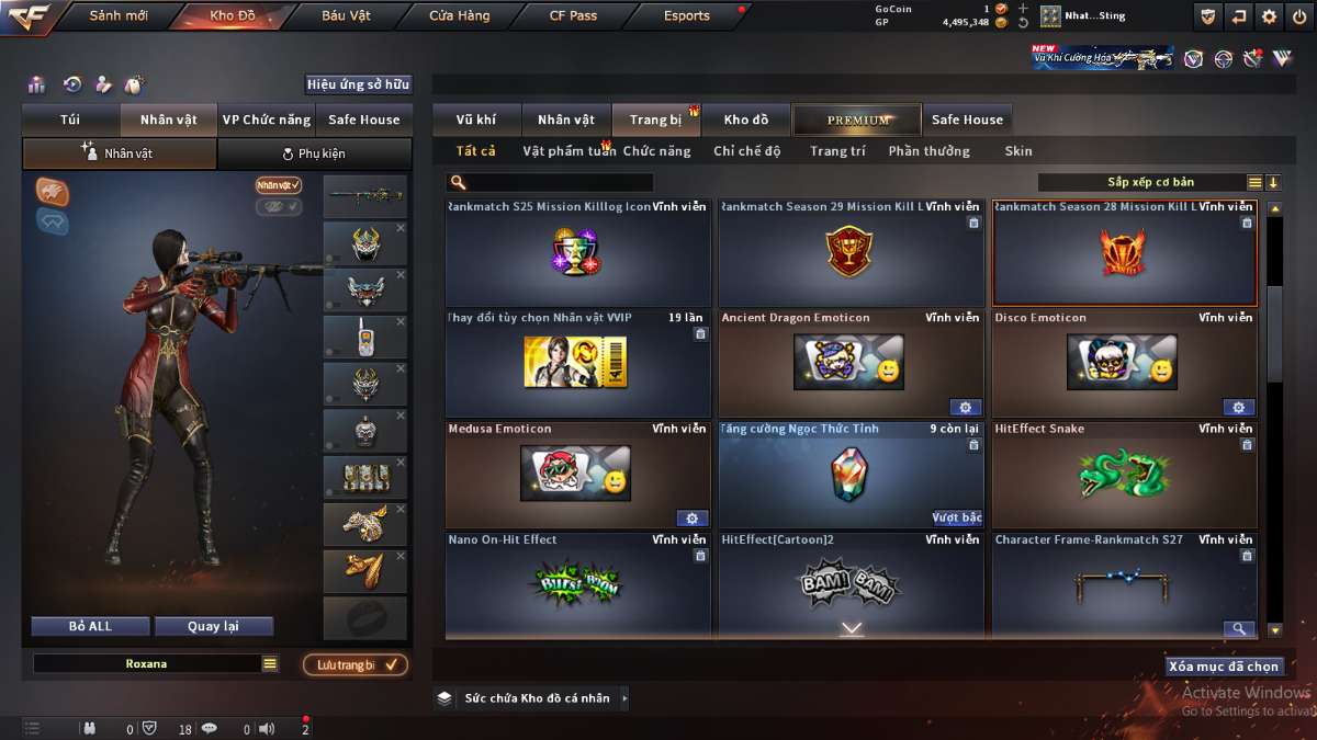 shop acc cf uy tin gia re
